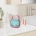 thumbnail image 4 of Bolsa de maquillaje de malla, organizador de cosméticos de viaje con cremallera, neceser ligero para mujeres y niñas, almacenamiento portátil, 4 of 6