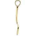 thumbnail image 2 of 14K Yellow Gold W/Black Enamel 3-D Spatula Charm - 21.7mm, 2 of 7