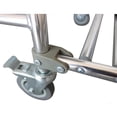 thumbnail image 6 of Winado Aluminum Shower Chair Bedside Commode with Casters and Padded Seat,Rolling Transport Chair Lockable Wheelchair, 6 of 6