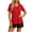 Red, variant on Zynoxe Sun Protection T Shirts for Women Comfortable Short Sleeve Upf 50 Sun Shirt Casual Versatile V Neck Solid Color Going Out Summer Tops (Navy,S)
