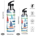 thumbnail image 2 of Yayeee 20oz Insulated Water Bottle Double Wall Stainless Steel with Flip Straw Lid, Colorful Sailboats, 2 of 7