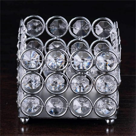 Dining Table Centerpieces Ideas BalsaCircle 3-Inch tall Crystal Tealight Votive Candle Holder - Wedding Party Table Home Dining Decorations Centerpieces ()