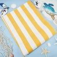 44x17 Beach Sling Chair Replacement Canvas 1mm Thick Yellow and White