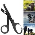 thumbnail image 3 of Fine Teeth Multifunction Stainless Steel Bandage Scissors, Doctor First Aid Emergency Tool for Emergency Treatment in the Field, 3 of 7