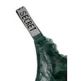 thumbnail image 3 of Victoria's Secret Very Sexy Bombshell Shine Rhinestone Strap Thong Panty Forest Green Lace Size X-Large NWT, 3 of 3