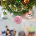 thumbnail image 4 of GFHFHITJ 3Pcs Velvet Christmas Balls,Christmas Tree Ornaments Velvet Balls - Pack Of 3Pcs Shatterproof Xmas Bulbs Decorations Set - Multicolor Green Brown Neutrals(B&B,8Cm,3.14"), 4 of 6