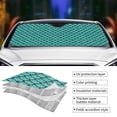 thumbnail image 5 of Bingfone Aquamarine Glitter Car Windshield Sun Shade Protector Keep Your Vehicle Cool Sun Shield Visor Cover Foldable-Medium, 5 of 9