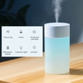 thumbnail image 3 of Humidificador de niebla de 260 ml Difusor portátil de luz nocturna colorida Tomshoo  Blanco, 3 of 7