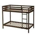 thumbnail image 6 of Castle Place Modern Twin over Twin Wooden Bunk Bed, Walnut, 6 of 8