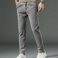 thumbnail image 4 of XIYON Mens Pants Casual Corduroy Pants Slim Fit Comfortable Stretch Breathable Lightweight Soft For Daily Wear And Outdoor Activities Trousers, 4 of 7
