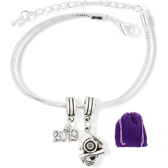 2019 Graduation Party Gifts for Her Bracelet Jewelry Charm Gift for Women and Men Accessories Favors Class of 2019 Grad Gifts