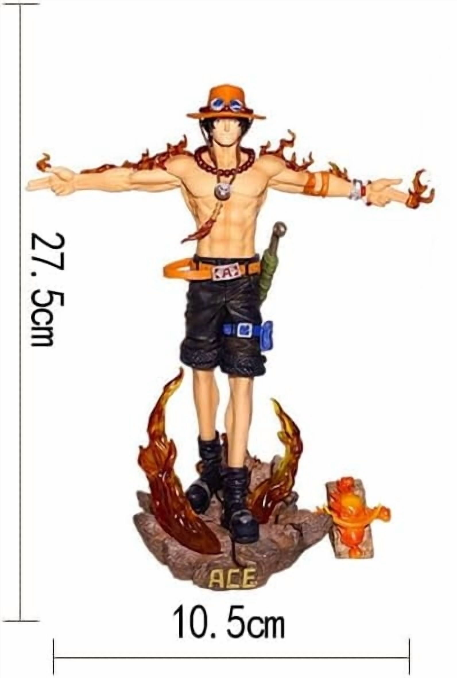 Ace Figure Standing Stretching Arms Portgas D. Ace Figures 28cm/11inch PVC Statue Model Anime Characters Figure Decor Action Figure Statue Ornament