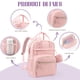 thumbnail image 4 of Mochila para pañales Tuwubi Baby Essentials impermeable rosa, 4 of 6
