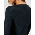 thumbnail image 5 of Cotton Ribbed Crew Neck Long Sleeve T-Shirt, 5 of 6