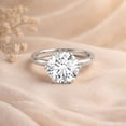 thumbnail image 4 of Rosec Jewels Lab Grown Diamond Engagement Ring for Women (5 Ct, E-VS1 Grade) - IGI Certified Diamond Solitaire Ring, 925 Sterling Silver, US 4.00, 4 of 8