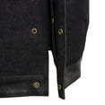 thumbnail image 5 of Milwaukee Leather MDM3006 Men's 'Brute' Black Denim and Black Leather Club Style Vest w/ Hidden Dual Closure XXXXX-Large, 5 of 8