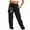 Black, variant on QUINDOS Pants for Women Plus Size Taper High Waisted Long Casual Sweatpants Drawstring Loose Pants with Pockets