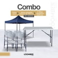 thumbnail image 1 of Combo de Mesa de 122 cm y 4 Sillas Plegables con Toldo Azul Impermeable, 1 of 7