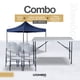 thumbnail image 1 of Combo de Mesa de 122 cm y 4 Sillas Plegables con Toldo Azul Impermeable, 1 of 7