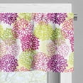 thumbnail image 3 of Ambesonne Floral Valance Pack of 2, Romance in Springtime, 54"X18", Magenta Violet Green, 3 of 5