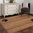 thumbnail image 4 of Farmhouse Washable Area Rugs 2.7'x5', Cute Animal Claws Vintage Brown Wooden Board Low Pile Throw Living Room Rug Non-Slip Sturdy Edge Binding Carpet for Indoor Entryway Bedside Kitchen, 4 of 9