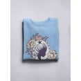 thumbnail image 3 of Princess Portrait Floral Frame. Sweatshirt Women -Image by Shutterstock, Female Small, 3 of 4