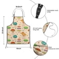 thumbnail image 3 of Red Mushroom Cartoon Light Pattern Kids Aprons for Girls and Boys,Adjustable Neck Strap Toddler Aprons for Kids Cooking Baking, 3 of 6