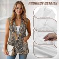 thumbnail image 6 of Uorisanigo Dried Branch Women's Jacket Vest Sleeveless Lightweight Women's Suit Vest with Pockets Open Front Waistcoat Vests Fashion Size S, 6 of 7