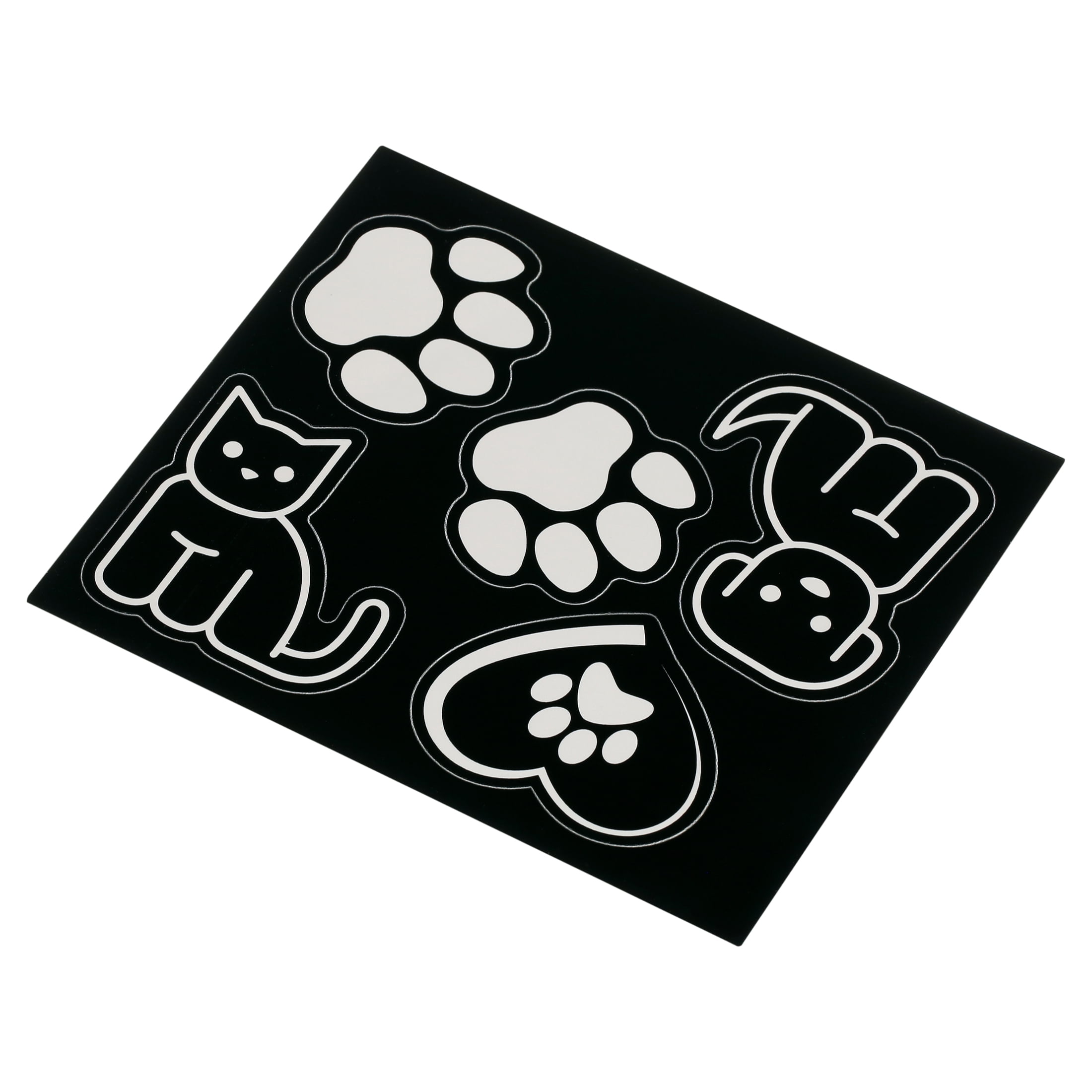 Auto Drive Pet Vinyl Car Decals Black White