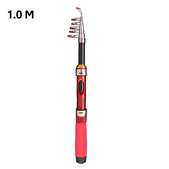 Canne à Pêche Télescopique Ultra Courte Rétractable Pliable Canne de Mer Canne en Luya