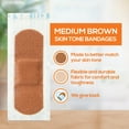 thumbnail image 4 of TruColour Skin Tone Bandages, Flexible Fabric, Resealable Bag - Brown, 30 Count, 1 Pack, 4 of 10