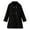 Black, variant on Vedolay Girls 2023 Coat Baby Girls Chic Collarless Jackets Long Sleeve Winte Zippered Coat,Black 2-3 Years