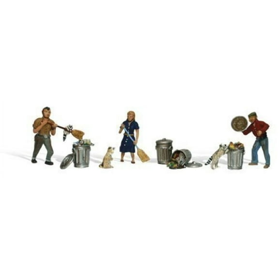 Woodland Scenics - People & Pesky Raccoons (N scale)  - A2158