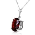 thumbnail image 2 of Galaxy Gold 14K Solid White Gold 22" Necklace with Natural Garnet, 14"-24" Sizes, January Birthstone, Symbol of Passion, 2 of 3