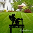 thumbnail image 2 of Handmadetneonsign Outdoor Memorial Fallen Guardian Soldier Metal Sign With Stakes,Garden Yard Decor, 2 of 4