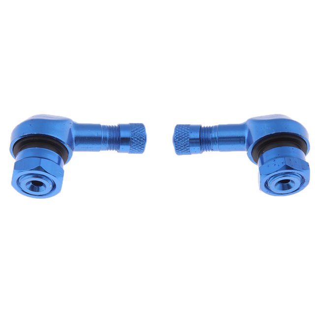 Válvulas universales CNC para motocicleta, ángulo de 90 grados, para neumáticos de 10 mm (par), llantas de 11,3 mm, para neumáticos sin cámara. Gris