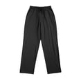thumbnail image 4 of Conairie Linen Trousers for Women's Lightweight Summer Tapered Pants Drawstring Elastic Waist Pants Casual Trousers with Pockets Black XXXL, 4 of 4