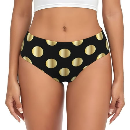 Womens Underwear - golden spots No Show Seamless Underwear for Women  Soft Comfort Stretch Women s Panties  Hipster Ladies Panties Bikini Underwear Briefs