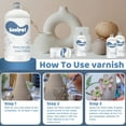 thumbnail image 3 of 500ml Gloss Varnish for Air Dry Clay, Clay Glaze Varnish for Pottery and Acrylic Paint, Colourless, High Luster, Scratch Resistant, Waterproof (Gloss), 3 of 8