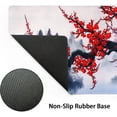 thumbnail image 4 of Red Sakura Branch Gaming Mouse Pad XL Japanese Cherry Blossom Watercolor Extended Desk Mat 80X30 cm Non-Slip Rubber Base Stitched Edge Large Playmat for Keyboard Laptop Computer Desktop,31.5×11.8 in, 4 of 6