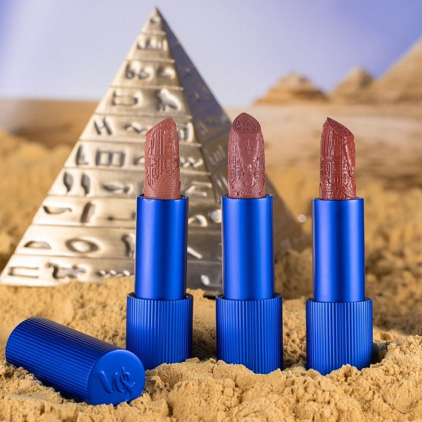Whats Up Beauty - Egyptian Queen Lipsticks (3 Shades) Clean Cruelty Free Vegan Lip Makeup