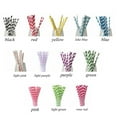 thumbnail image 2 of Quality 25 pcs/pack Stripe Pattern for Wedding,Party Colorful Paper Material Paper Drinking Straws Party Supplies Disposable Straws Drinking Accessories BLUE, 2 of 8