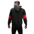 thumbnail image 3 of CULTURA Men's Active Fashion Hooded Fleece Sport Sweater For Gym & Running, Athletic Hoodie Zipper , Black/Red , 3X-Large, 3 of 6