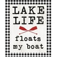 thumbnail image 2 of Dogwood Portfolio 12x14 White Modern Wood Framed Museum Art Print Titled - Lake Life, 2 of 4