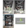 thumbnail image 3 of Retro Style Coffee Bean Coffee Window Curtain Tie Up Curtains for Kitchen Living Room Adjustable Rod Pocket Drapes, 3 of 5
