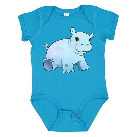 

Inktastic Cute Baby Hippo Gift Baby Boy or Baby Girl Bodysuit