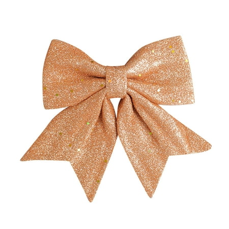 

NECHOLOGY Garland Battery Operated 9 Ft Pearl Cotton Gold Powder Bow Diy Decorative Pendant Gift Box Accessories Twelve Days of Christmas Decorations Hangingornament Orange One Size