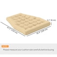 thumbnail image 2 of Coussin Beige pour Balançoire de Patio - Remplacement de Chaise Oeuf 47 Pouces x 39 Pouces pour Confort d'Assise Extérieur et Intérieur - Housse en Polyester Capitonnée, Résistante à la Décoloration, 2 of 7