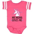 thumbnail image 3 of Inktastic My Mema Loves Me Girl Unicorn Girls Baby Bodysuit, 3 of 5
