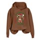 thumbnail image 4 of WILLBEST Sudaderas Deportivas Mujer Invierno Navidad Vaca Santa Sudadera con Capucha Chica​​, 4 of 4